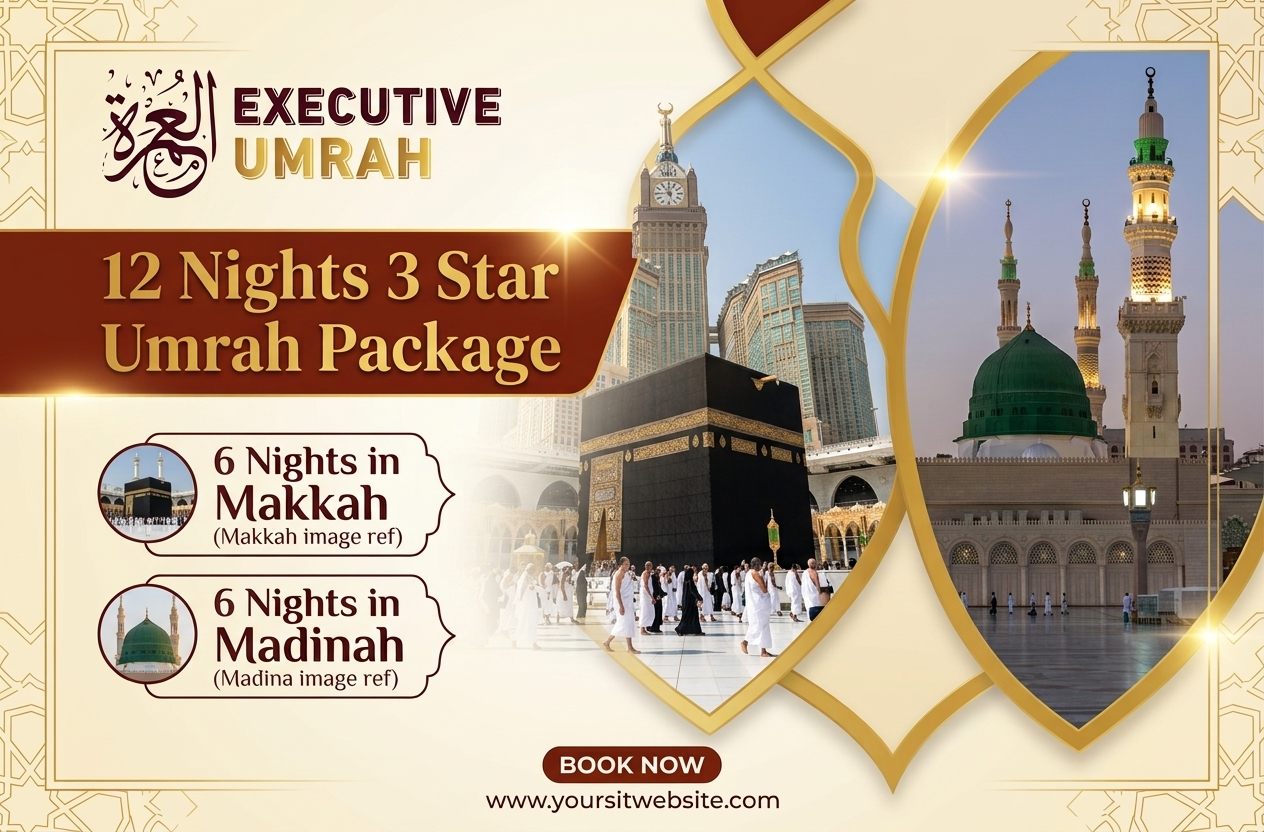 12 Nights 3 Star Umrah Package