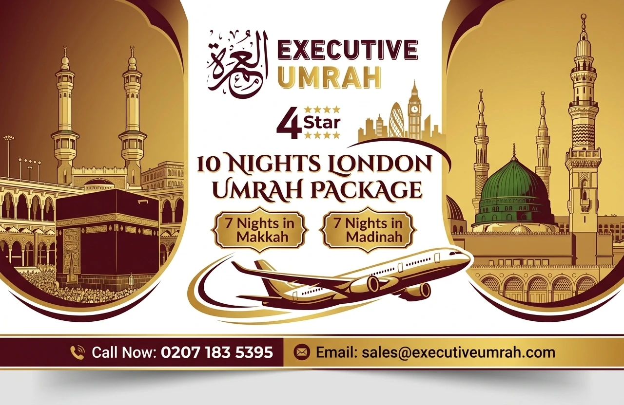 4 Star 10 Nights London Umrah Package
