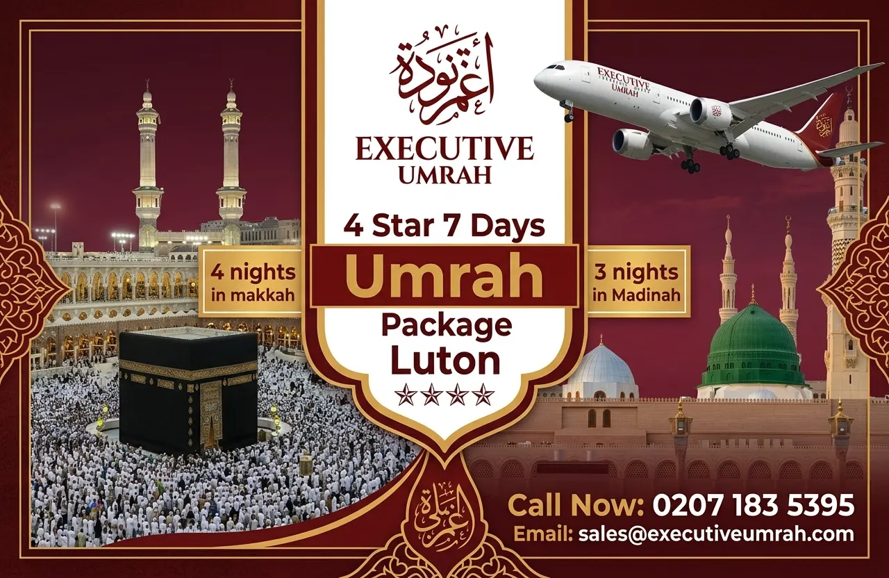 4 Star 7 Days Umrah Package Luton